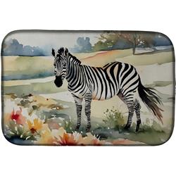 0.2 x 21 x 14 in. Zebra Dish Drying Mat