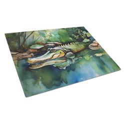 0.2 x 15 x 12 in. Alligator Glass Cutting Board - Large
