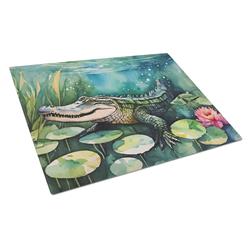0.2 x 15 x 12 in. Alligator Glass Cutting Board - Large