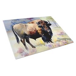 0.2 x 15 x 12 in. American Bison Glass Cutting Board - Large