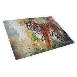 0.2 x 15 x 12 in. Bengal Tiger Glass Cutting Board - Large