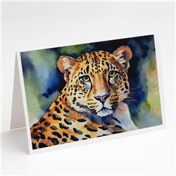0.01 x 5 x 7 in. Leopard Greeting Cards - Pack of 8