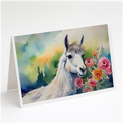 0.01 x 5 x 7 in. Llama Greeting Cards - Pack of 8