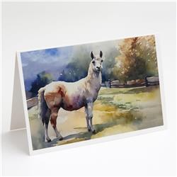 0.01 x 5 x 7 in. Llama Greeting Cards - Pack of 8