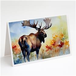 0.01 x 5 x 7 in. Moose Greeting Cards - Pack of 8