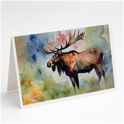 0.01 x 5 x 7 in. Moose Greeting Cards - Pack of 8