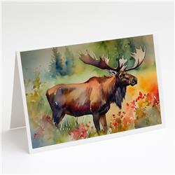 0.01 x 5 x 7 in. Moose Greeting Cards - Pack of 8