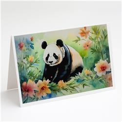 0.01 x 5 x 7 in. Panda Greeting Cards - Pack of 8