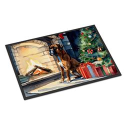 0.15 x 24 x 36 in. Boxer Cozy Christmas Doormat