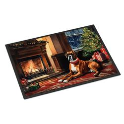 0.15 x 18 x 27 in. Boxer Cozy Christmas Doormat