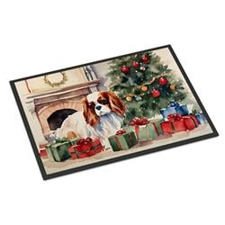 0.15 x 18 x 27 in. Cavalier Spaniel Cozy Christmas Doormat