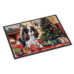 0.15 x 18 x 27 in. Cavalier Spaniel Cozy Christmas Doormat