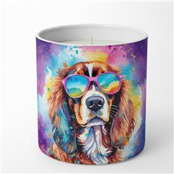 DAC2483CDL 10 oz Unisex Cavalier Spaniel Hippie Dawg Decorative Soy Candle