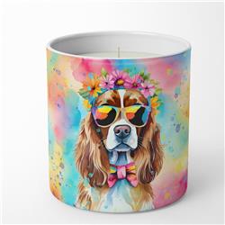 10 oz Unisex Cavalier Spaniel Hippie Dawg Decorative Soy Candle