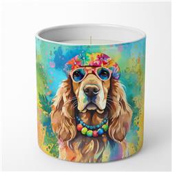 10 oz Unisex Cocker Spaniel Hippie Dawg Decorative Soy Candle