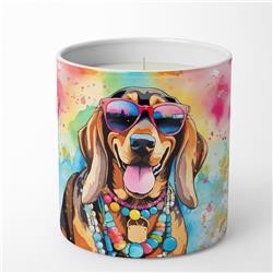10 oz Unisex Doberman Pinscher Hippie Dawg Decorative Soy Candle