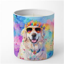 10 oz Unisex Great Pyrenees Hippie Dawg Decorative Soy Candle