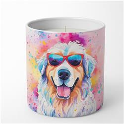 10 oz Unisex Great Pyrenees Hippie Dawg Decorative Soy Candle