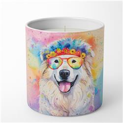 10 oz Unisex Great Pyrenees Hippie Dawg Decorative Soy Candle