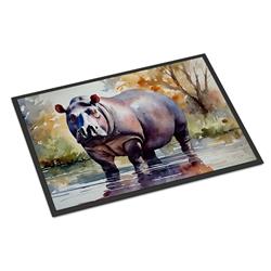 0.15 x 24 x 36 in. Hippopotamus Doormat