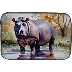 DAC2932DDM 0.2 x 21 x 14 in. Hippopotamus Dish Drying Mat