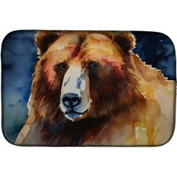 0.2 x 21 x 14 in. Unisex Kodiak Bear Dish Drying Mat