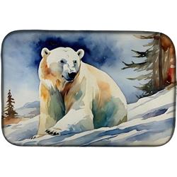 DAC2974DDM 0.2 x 21 x 14 in. Polar Bear Dish Drying Mat