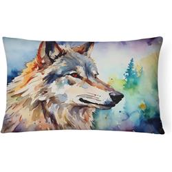 3 x 16 x 12 in. Unisex Wolves Wolf Throw Pillow