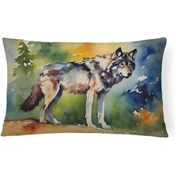 3 x 16 x 12 in. Unisex Wolves Wolf Throw Pillow
