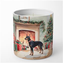 10 oz Doberman Pinscher Cozy Christmas Decorative Soy Candle