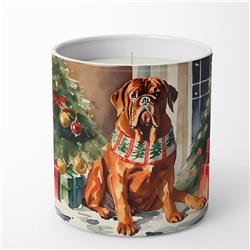 10 oz Dogue de Bordeaux Cozy Christmas Decorative Soy Candle