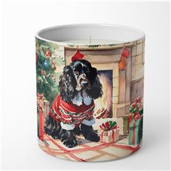 10 oz English Cocker Spaniel Cozy Christmas Decorative Soy Candle