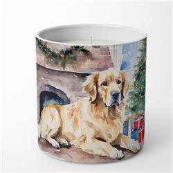 10 oz Golden Retriever Cozy Christmas Decorative Soy Candle