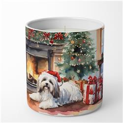 10 oz Havanese Cozy Christmas Decorative Soy Candle