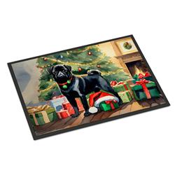 0.15 x 24 x 36 in. Pug Cozy Christmas Doormat