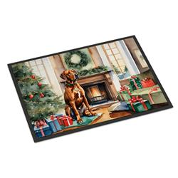 0.15 x 24 x 36 in. Rhodesian Ridgeback Cozy Christmas Doormat
