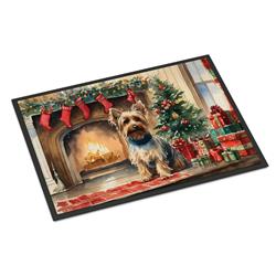 0.15 x 24 x 36 in. Silky Terrier Cozy Christmas Doormat