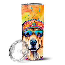 Picture of Carolines Treasures DAC2580TBL20 20 oz Hippie Dawg Stainless Steel Skinny Tumbler