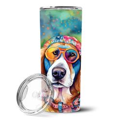 Picture of Carolines Treasures DAC2582TBL20 20 oz Hippie Dawg Stainless Steel Skinny Tumbler