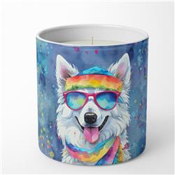 10 oz American Eskimo Hippie Dawg Decorative Soy Candle