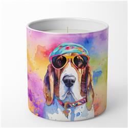 10 oz Basset Hound Hippie Dawg Decorative Soy Candle
