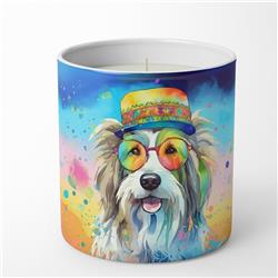 10 oz Bearded Collie Hippie Dawg Decorative Soy Candle