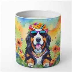 10 oz Bernese Mountain Dog Hippie Dawg Decorative Soy Candle