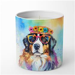 10 oz Bernese Mountain Dog Hippie Dawg Decorative Soy Candle