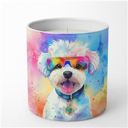 10 oz Bichon Frise Hippie Dawg Decorative Soy Candle
