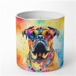 10 oz Bullmastiff Hippie Dawg Decorative Soy Candle