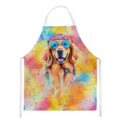 Picture of Carolines Treasures DAC2512APRON 0.01 x 30 x 27 in. Unisex Golden Retriever Hippie Dawg Apron