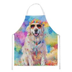 Picture of Carolines Treasures DAC2515APRON 0.01 x 30 x 27 in. Unisex Great Pyrenees Hippie Dawg Apron