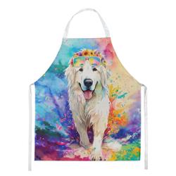 Picture of Carolines Treasures DAC2518APRON 0.01 x 30 x 27 in. Great Pyrenees Hippie Dawg Apron