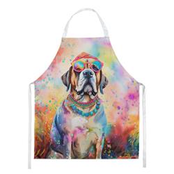 Picture of Carolines Treasures DAC2533APRON 0.01 x 30 x 27 in. Unisex Mastiff Hippie Dawg Apron